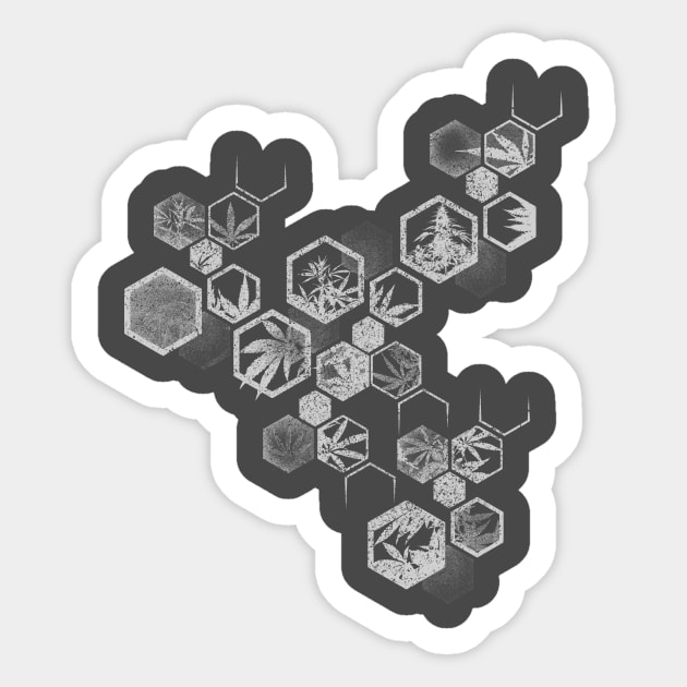 Original Weed Hexagon Sticker by Bongonation